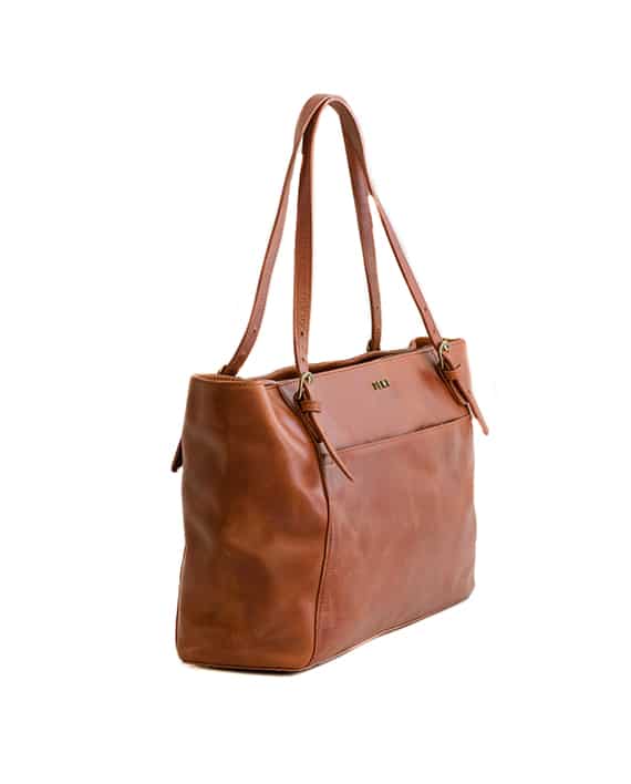 Zemp Mumbai Tote Office Handbag | Chestnut - KaryKase