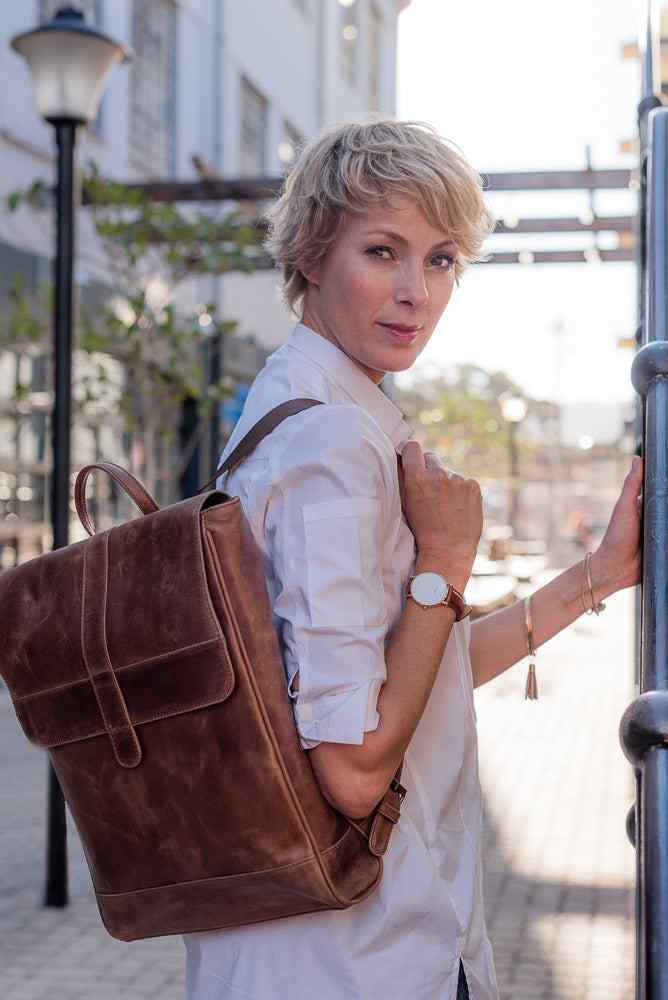 Zemp Munich 13" Laptop Backpack | Chestnut - KaryKase