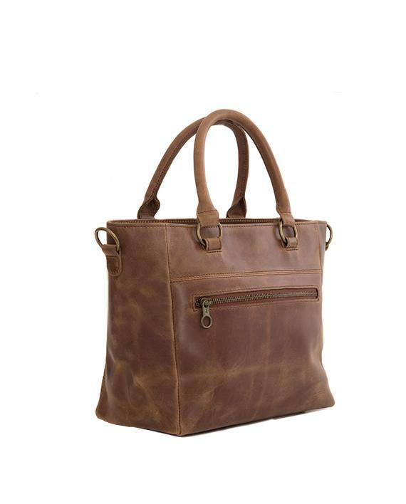 Zemp Paris Grab Handbag | Waxy Tan - KaryKase