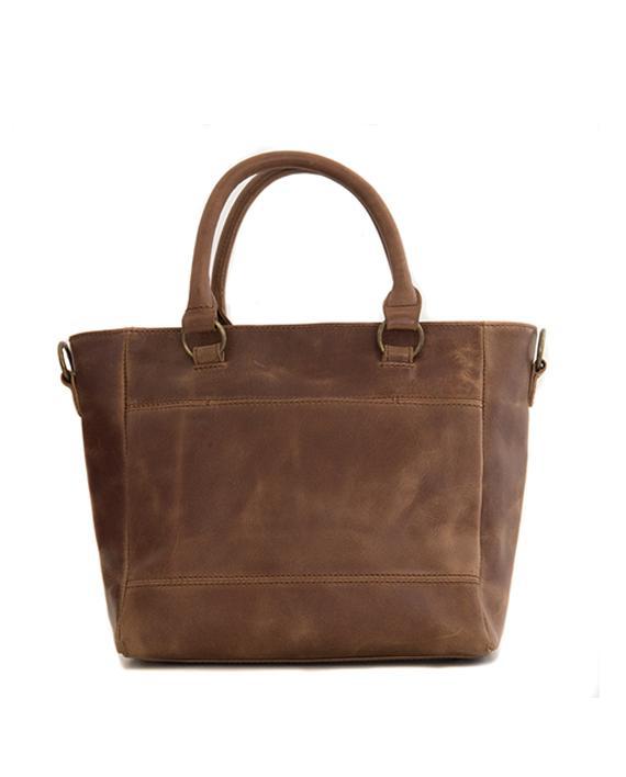 Zemp Paris Grab Handbag | Waxy Tan - KaryKase