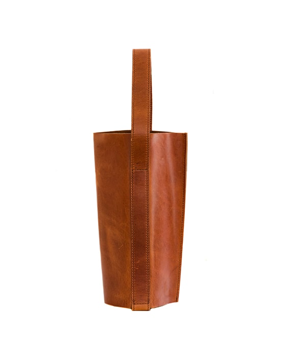 Zemp Picnic 1 Leather Wine Carrier | Chestnut - KaryKase