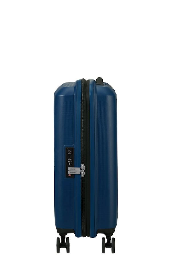 American Tourister Aerostep Expandable 55cm Cabin Spinner | Navy - KaryKase