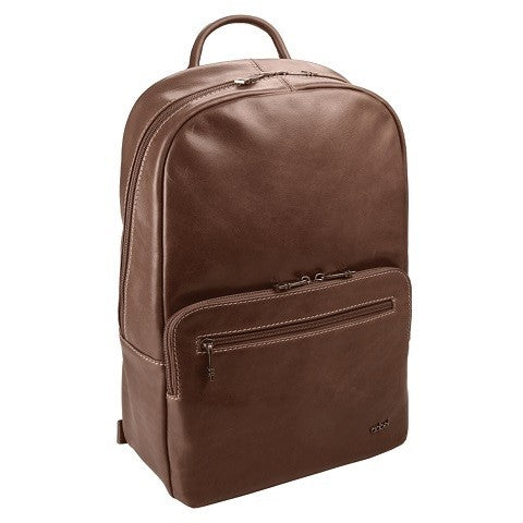 Adpel Emmy 15.4” Leather Laptop Backpack | Brown - KaryKase