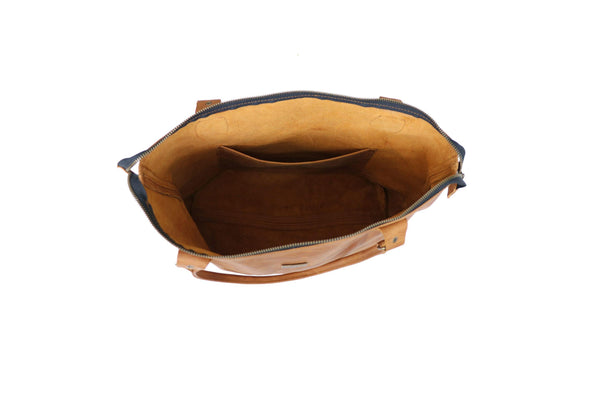 Tan Leather Goods - Daisy Leather Handbag | Toffee - KaryKase