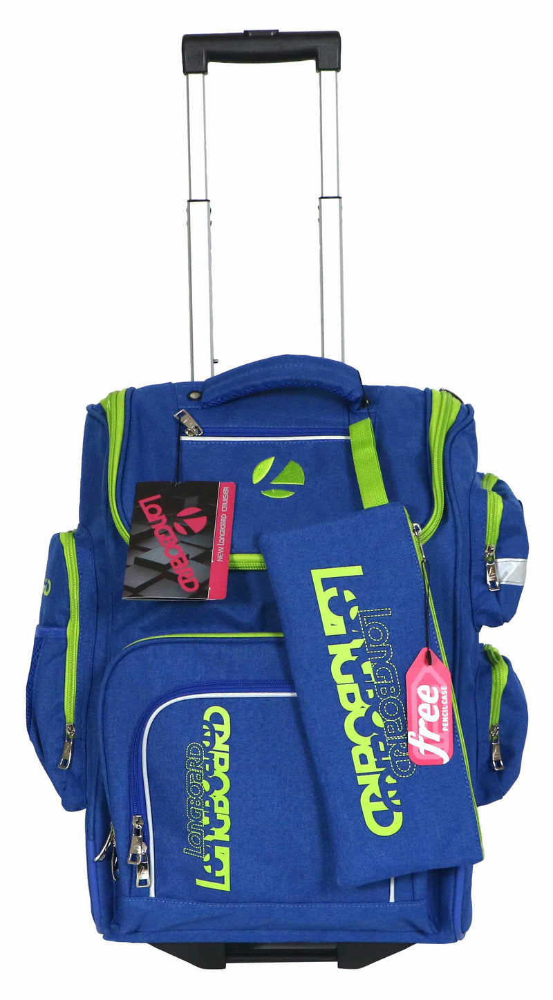 Tosca Longboard Cruiser School Trolley Backpack | Royal - KaryKase
