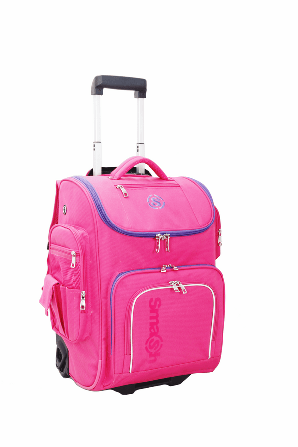 Tosca Smash Cruiser School Trolley Backpack | Pink - KaryKase