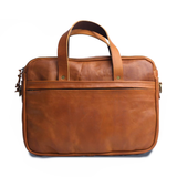 Bark And Mill Leather Laptop Briefcase | Tan - KaryKase