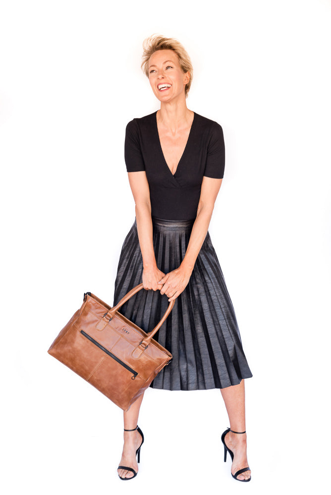 Zemp Casablanca 15” Tote | Black - KaryKase