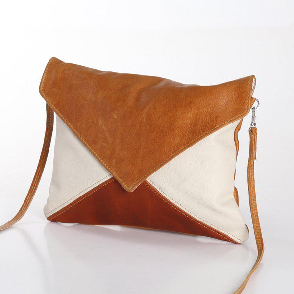 Thandana Envelope Leather Handbag | Autumn - KaryKase