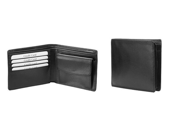 Adpel Leather Two Fold Wallet | Black - KaryKase