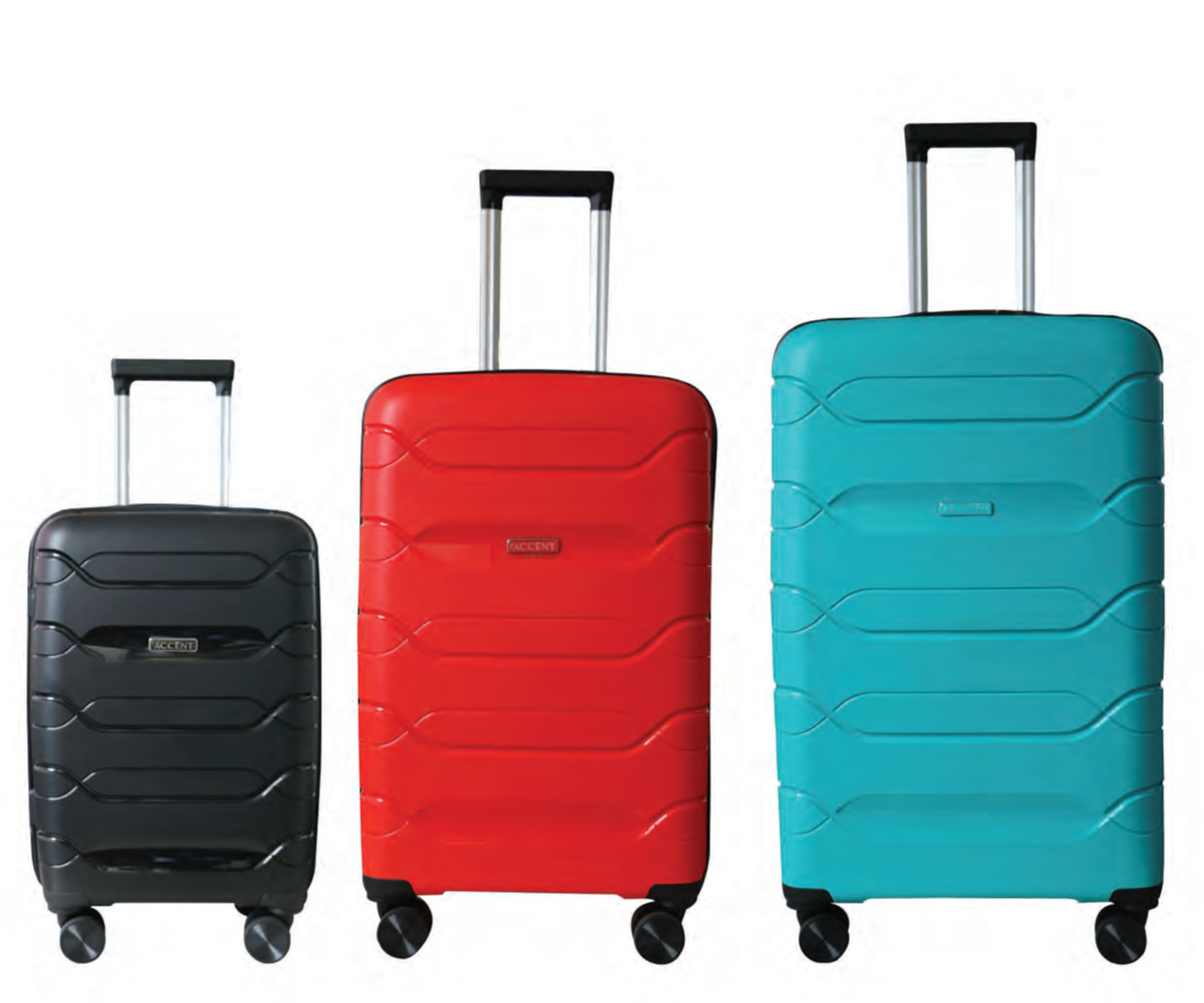 Tosca Accent 3 Piece Luggage Trolley Set - KaryKase