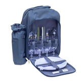 Yuppie Gift Baskets Sundowner 4 Persons Picnic Backpack | Navy - KaryKase