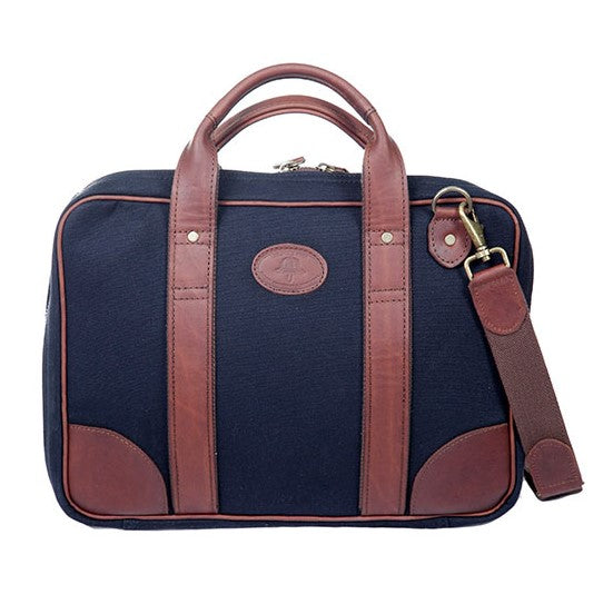 Melvill & Moon Leather Single Sleeve Laptop Bag | Black - KaryKase