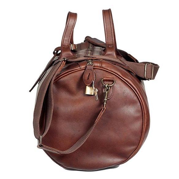 Melvill & Moon Leather Short Safari Duffel Bag | Brown - KaryKase