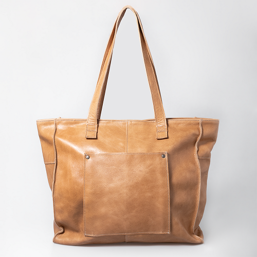 Thandana Zippered Tote Leather Handbag - KaryKase