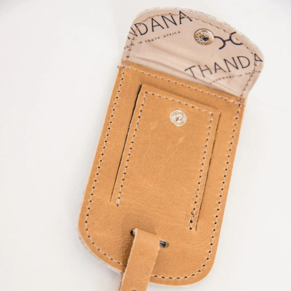Thandana Leather Luggage Stud Tag - KaryKase