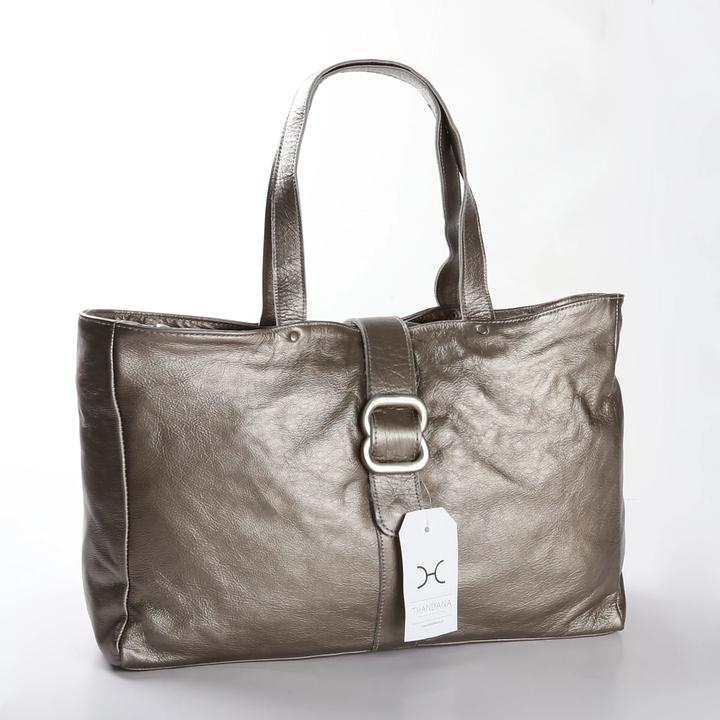 Thandana Ellie Metallic Leather Handbag - KaryKase