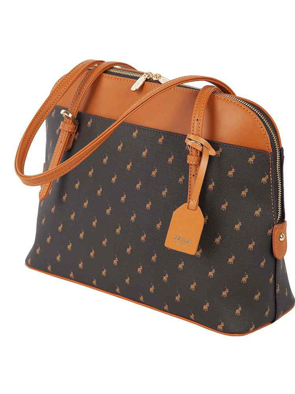 Polo New Iconic Dome Handbag | Brown - KaryKase