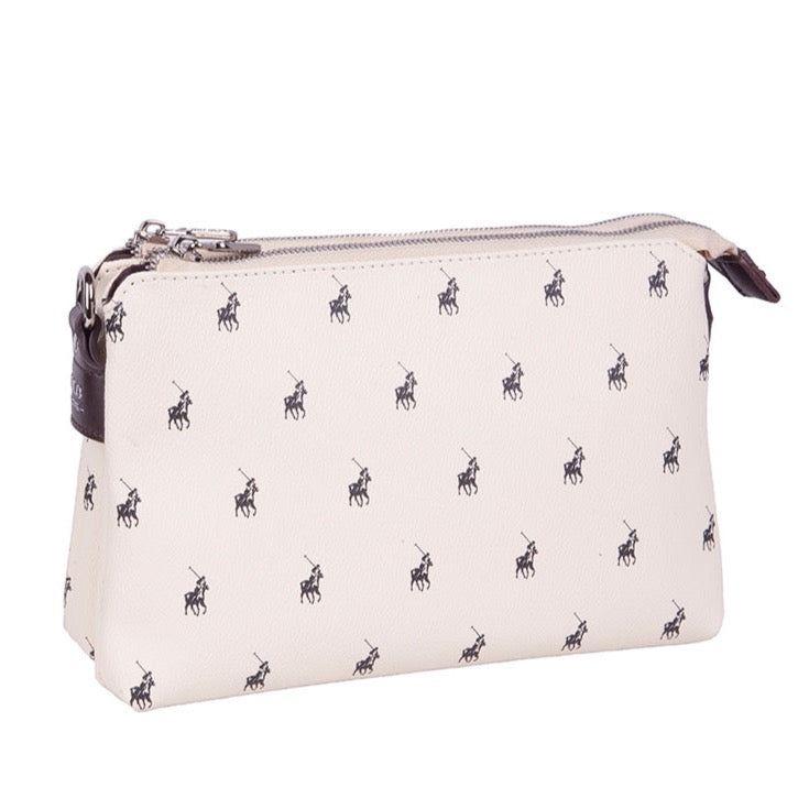 Polo New Classic Double Compartment Sling Bag | Cream - KaryKase